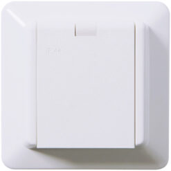 Schneider ELKO RS Nordic 1-PR kehyksellä ja kannella IP44 RL, kirkkaan valkoinen